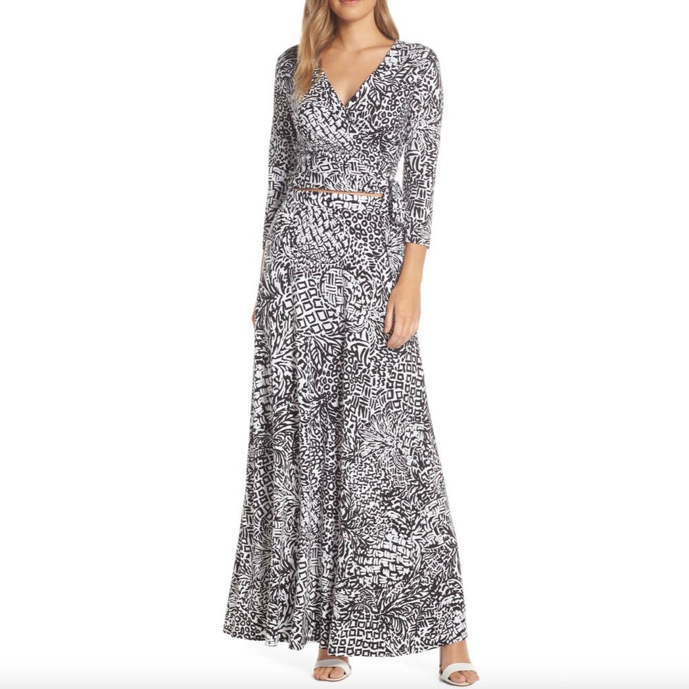 Lily Pulitzer Ruari Two Piece Maxi Dress (TOP & SKIRT)